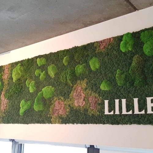 Mospaneel met Lillet logo